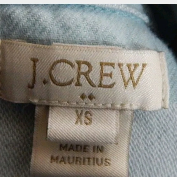 J. Crew Light Blue Striped Flannel Shirt - Picture 2 of 4